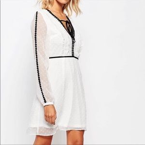 Fashion Union Swiss Dot Dress